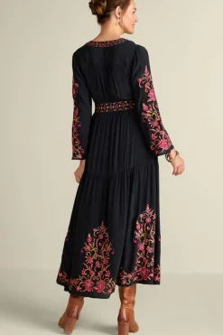Outlet Soft Surroundings Onyx Embellished Maxi Dress Black