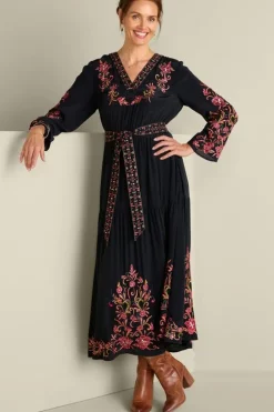 Outlet Soft Surroundings Onyx Embellished Maxi Dress Black