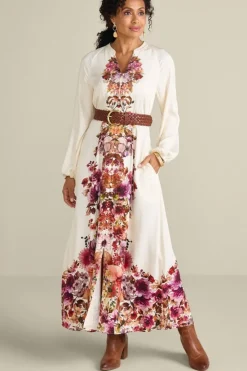 Outlet Soft Surroundings Paulette Shirtdress MultiFloral