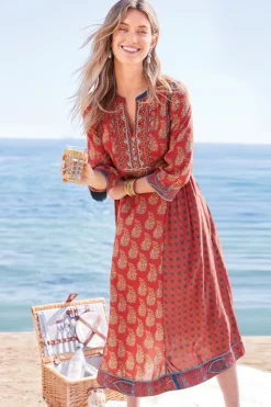 Outlet Soft Surroundings Phoenix Dress Red