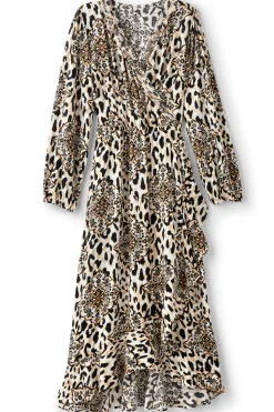 Discount Soft Surroundings Priyani Midi Dress LeopardMedallion