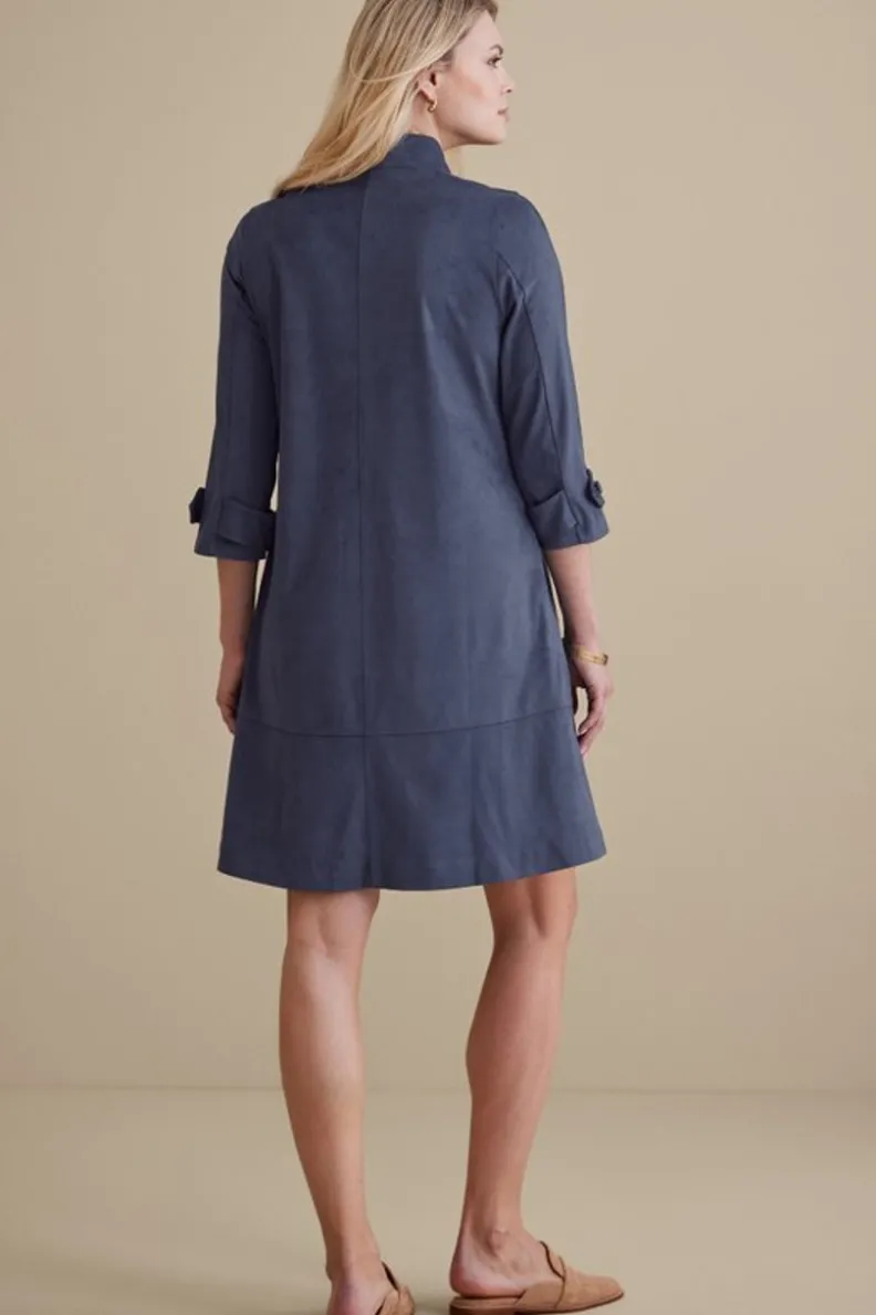 Online Soft Surroundings Rani Faux Suede Dress