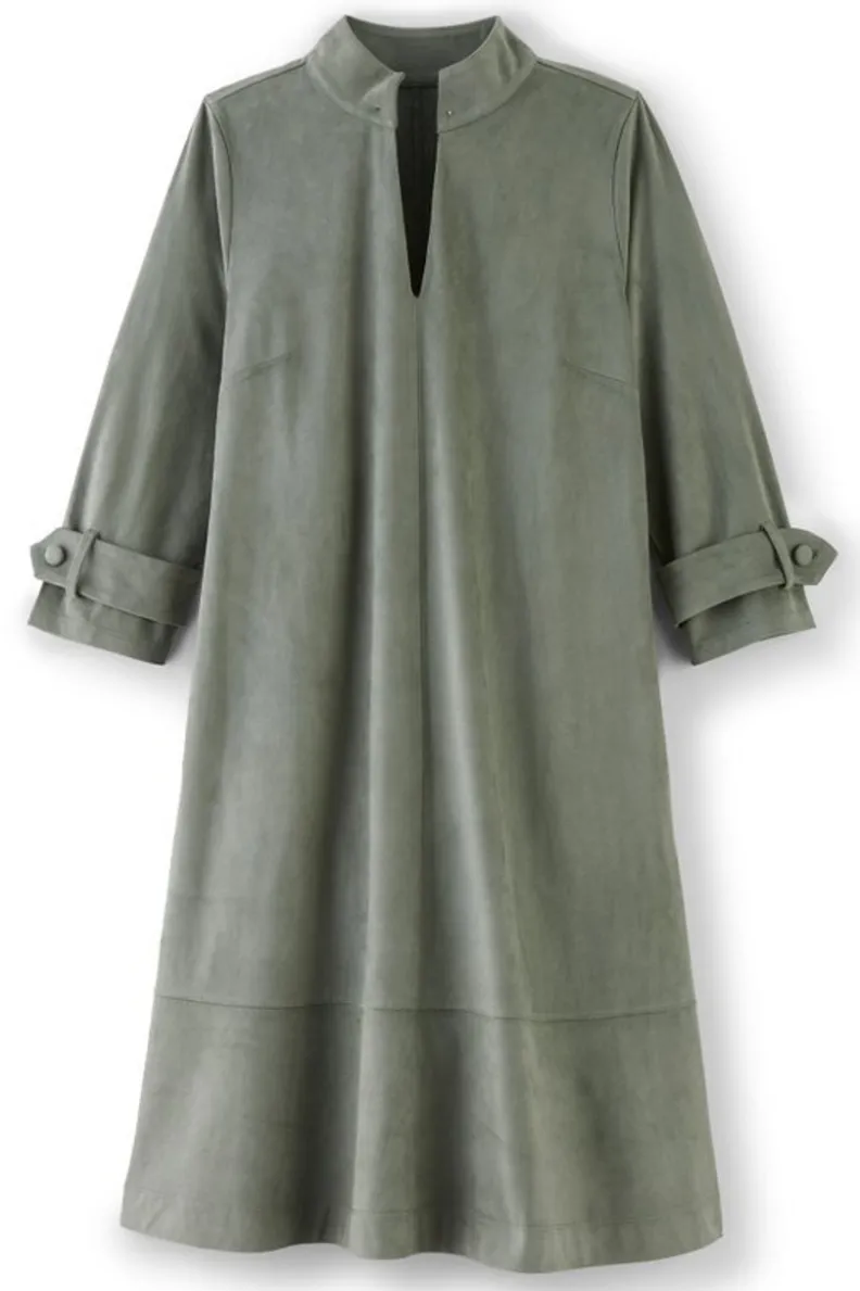 Online Soft Surroundings Rani Faux Suede Dress