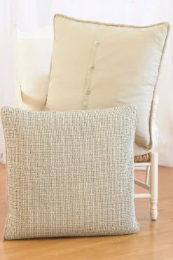 Fashion Soft Surroundings Raw Silk Woven Euro Sham Natural