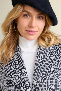 Online Soft Surroundings Remi Boucle Beret Black