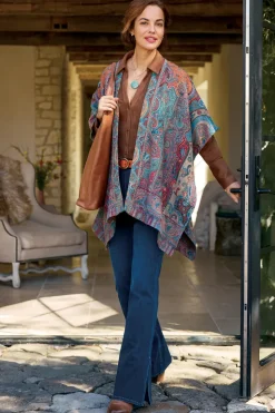 Online Soft Surroundings Rhea Woven Kimono Wrap Multi