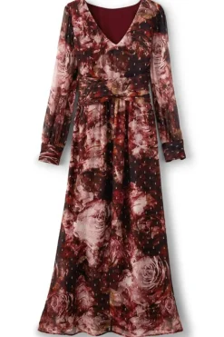 Clearance Soft Surroundings Rina Silk Dress MultiFloral