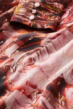 Clearance Soft Surroundings Rina Silk Dress MultiFloral