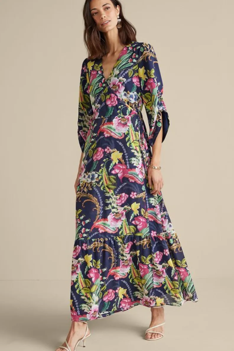 Online Soft Surroundings Samantha Maxi Dress NavyPaisley