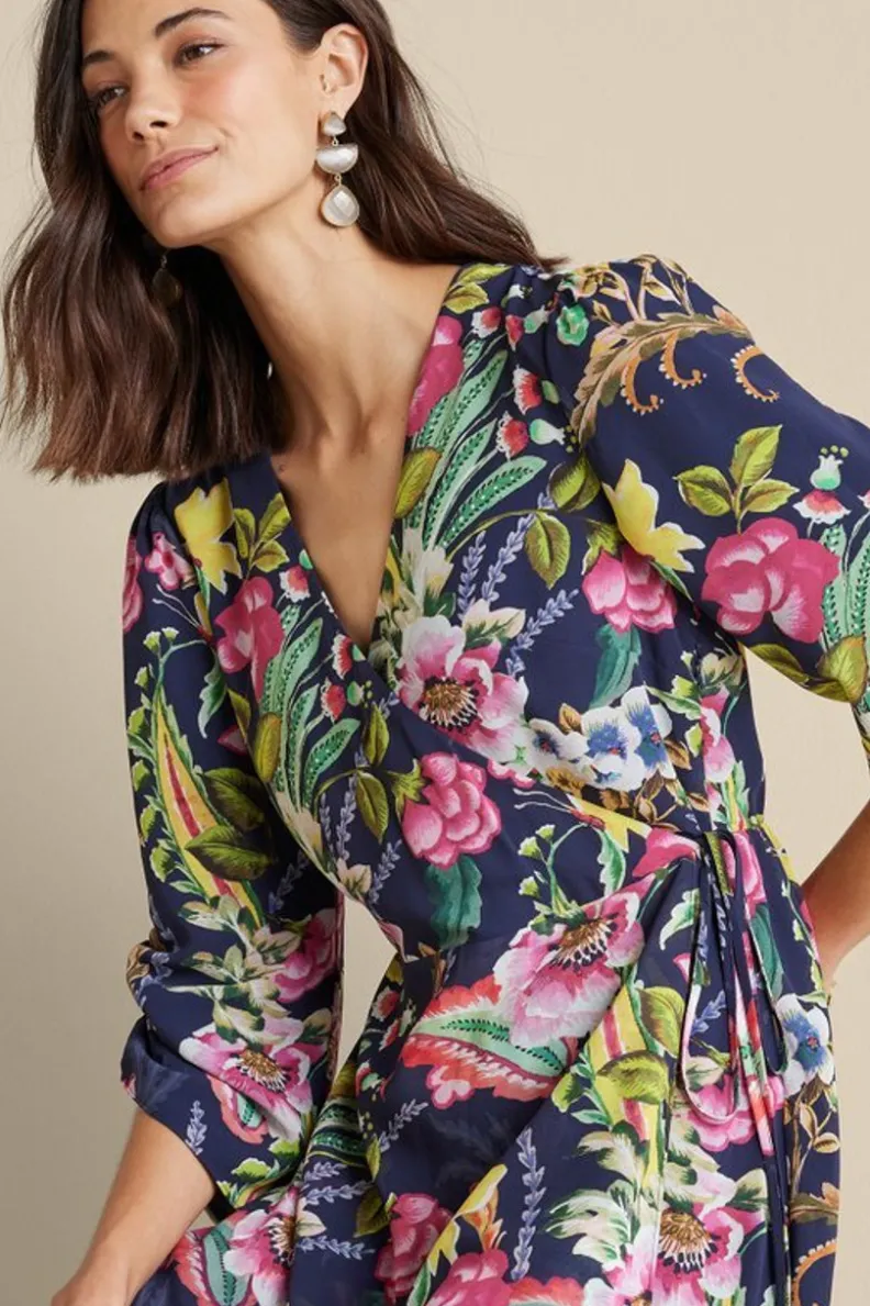 Online Soft Surroundings Samantha Maxi Dress NavyPaisley