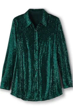 Hot Soft Surroundings Sancerre Sequin Shirt