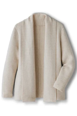New Soft Surroundings Sandria Cardigan OatmealHeather
