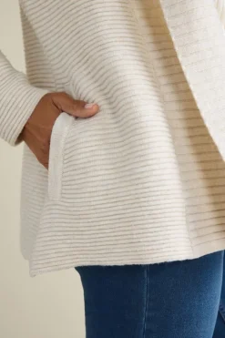 New Soft Surroundings Sandria Cardigan OatmealHeather