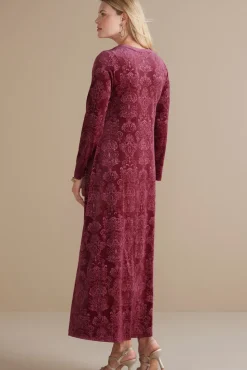 Online Soft Surroundings Santiago Embossed Velvet Dress