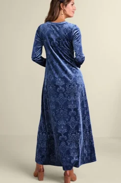 Online Soft Surroundings Santiago Embossed Velvet Dress