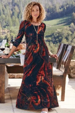 Best Soft Surroundings Santiago Stretch Velvet Dress