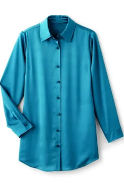 Best Soft Surroundings Satin Boyfriend Shirt