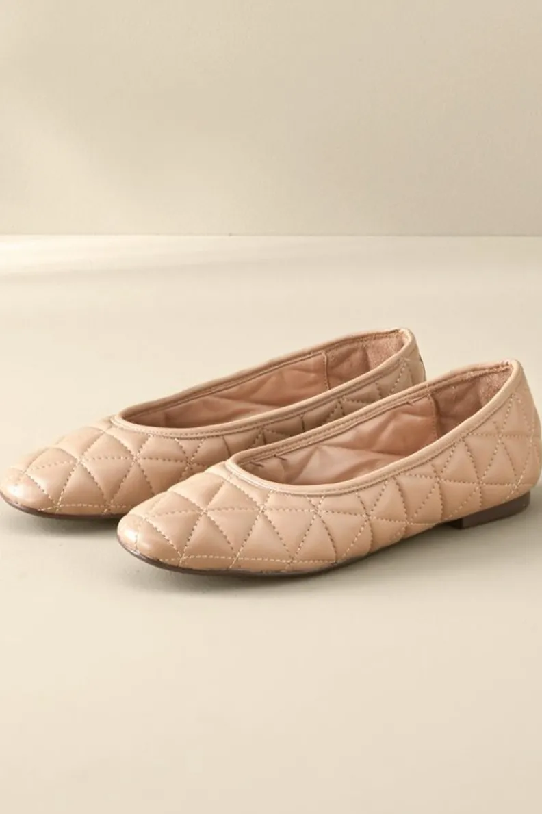 Best Soft Surroundings Schutz Arissa Quilted Ballet Flat