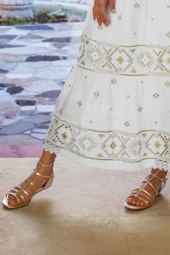 Hot Soft Surroundings Seychelles Luxurious Strappy Sandal