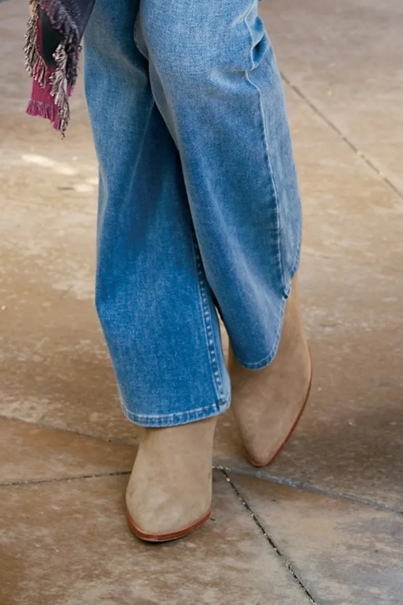 Best Soft Surroundings Seychelles Sedona Seamed Bootie StoneGrey