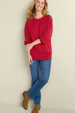 Outlet Soft Surroundings Siesta Soft Button Shoulder Tunic LipstickHeather