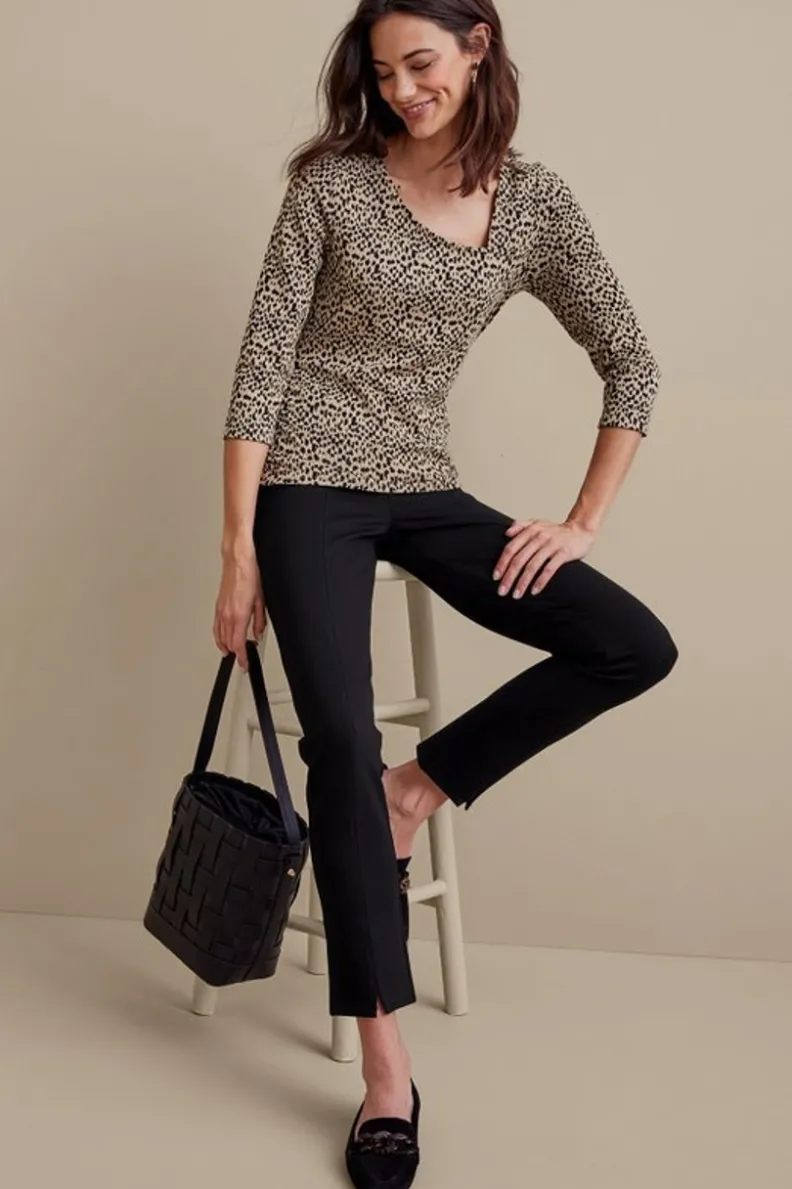 New Soft Surroundings Soft Essential Ponte Slim Ankle Pants