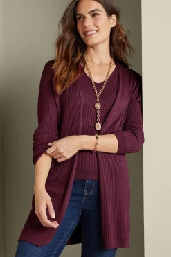 Online Soft Surroundings Soft Essential Ribbed Long Cardi