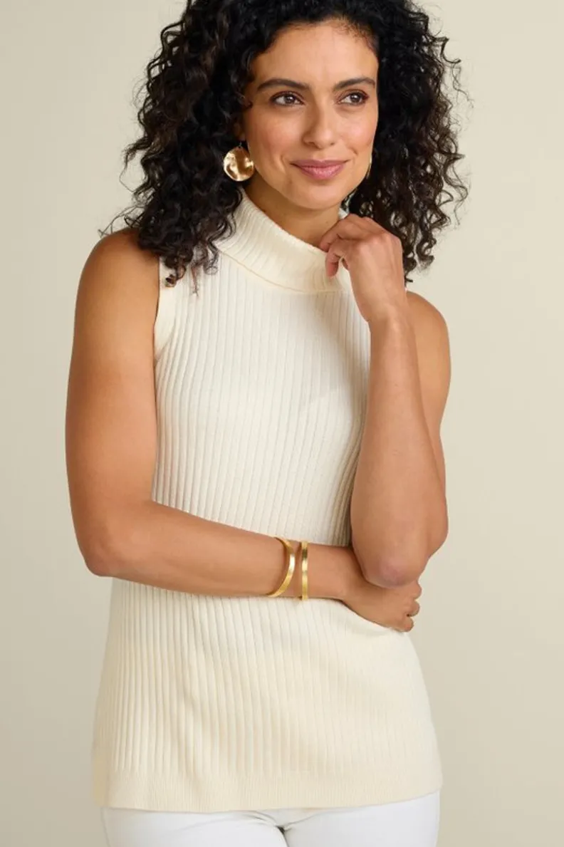 Outlet Soft Surroundings Soft Essential Ribbed Turtleneck Tank