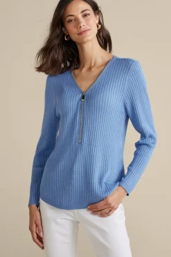Outlet Soft Surroundings Soft Essential Ribbed Valentina Sweater