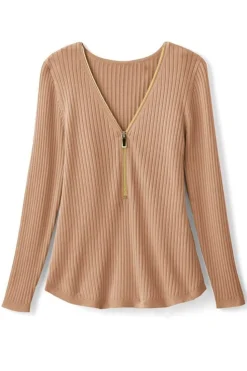 Outlet Soft Surroundings Soft Essential Ribbed Valentina Sweater