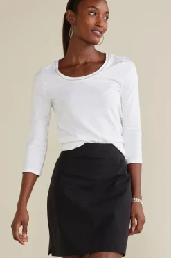 Hot Soft Surroundings Soft Essential Superla Skort Black