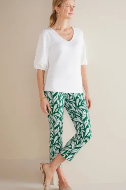 Online Soft Surroundings Soft Essential Superla Slim Leg Crop Pants