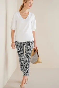 Online Soft Surroundings Soft Essential Superla Slim Leg Crop Pants