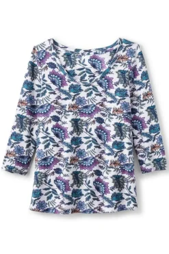 Outlet Soft Surroundings Soft Essential Supima 3/4 Sleeve Tee I