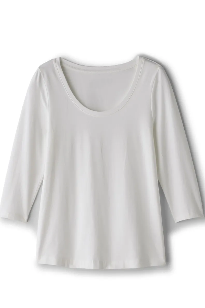 Outlet Soft Surroundings Soft Essential Supima 3/4 Sleeve Tee I