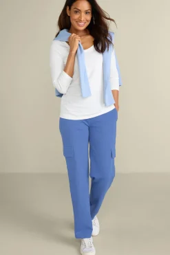 Outlet Soft Surroundings Soft Essential Supima 3/4 Sleeve Tee I