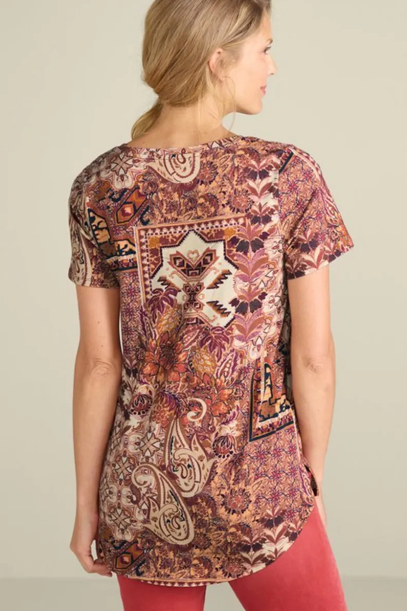 Outlet Soft Surroundings Soft Essential Supima Isabel Short Sleeve Tunic