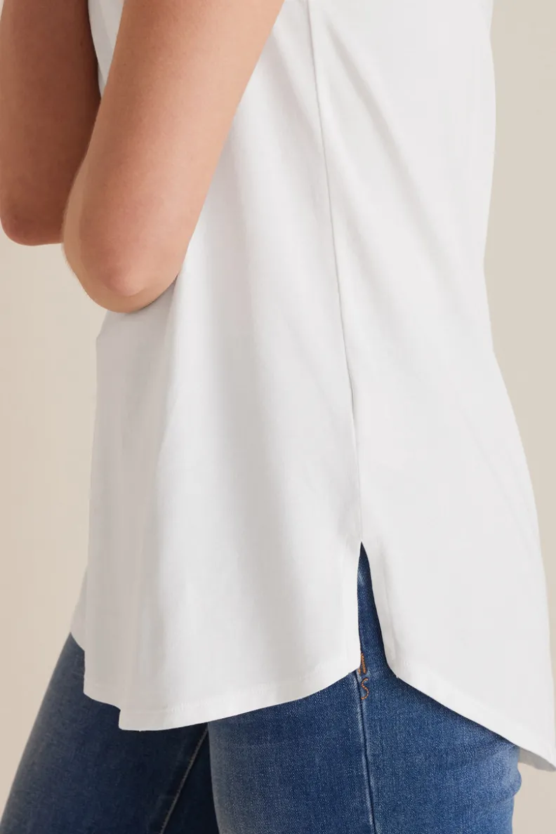 Outlet Soft Surroundings Soft Essential Supima Isabel Short Sleeve Tunic