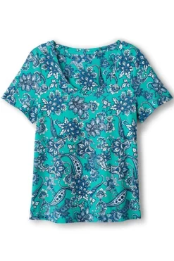 New Soft Surroundings Soft Essential Supima Short Sleeve Tee