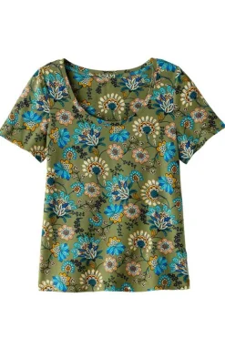 New Soft Surroundings Soft Essential Supima Short Sleeve Tee