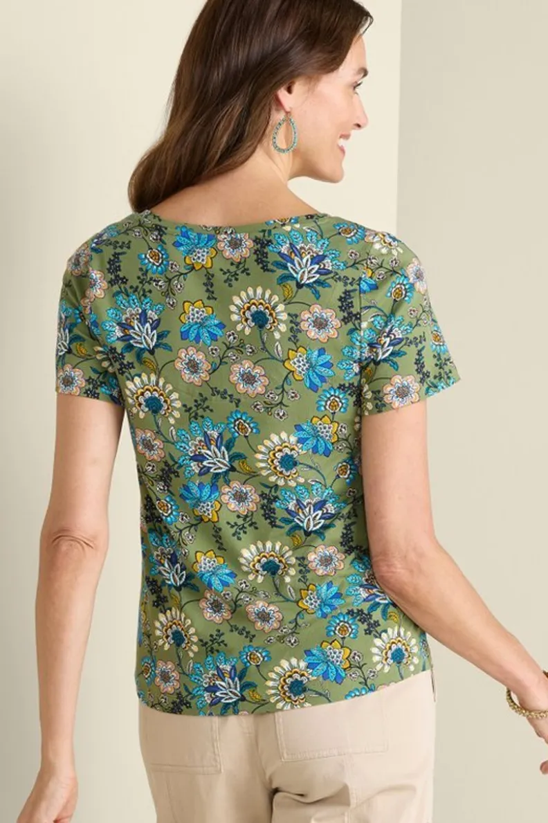 New Soft Surroundings Soft Essential Supima Short Sleeve Tee