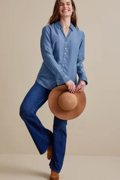 Best Soft Surroundings Sonnet Tencel™ Shirt Chambray