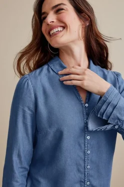 Best Soft Surroundings Sonnet Tencel™ Shirt Chambray