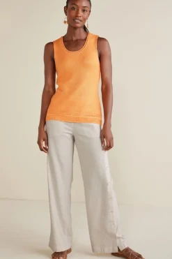 Clearance Soft Surroundings Sonoma Linen Blend Wide Leg Pants