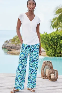 Clearance Soft Surroundings Sonoma Linen Blend Wide Leg Pants