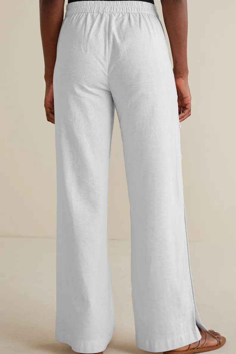 Clearance Soft Surroundings Sonoma Linen Blend Wide Leg Pants