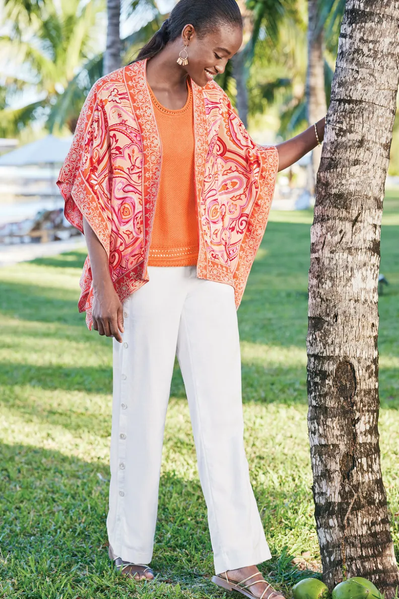 Clearance Soft Surroundings Sonoma Linen Blend Wide Leg Pants