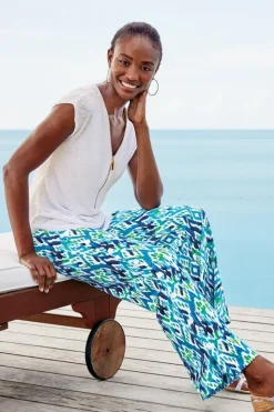 Clearance Soft Surroundings Sonoma Linen Blend Wide Leg Pants