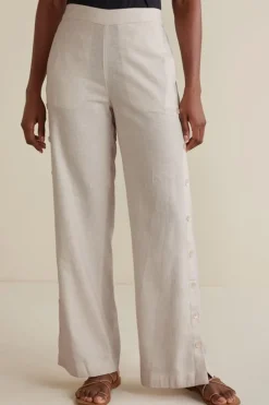 Clearance Soft Surroundings Sonoma Linen Blend Wide Leg Pants