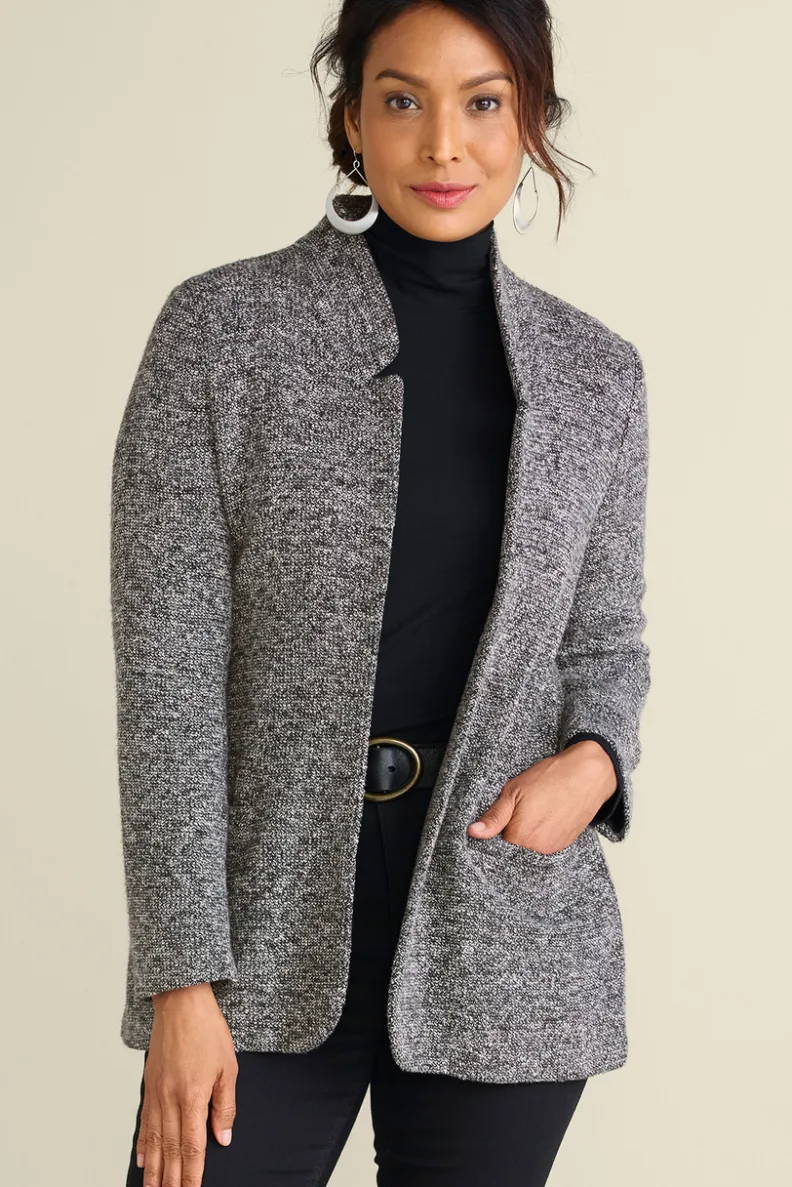 Clearance Soft Surroundings St. James Jacket Charcoal